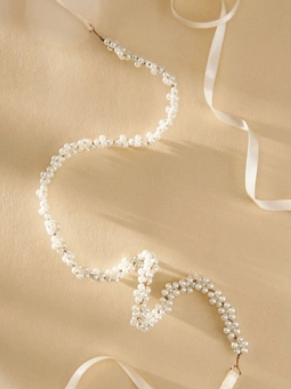 Anthropologie Tempête Daisy Pearl Belt